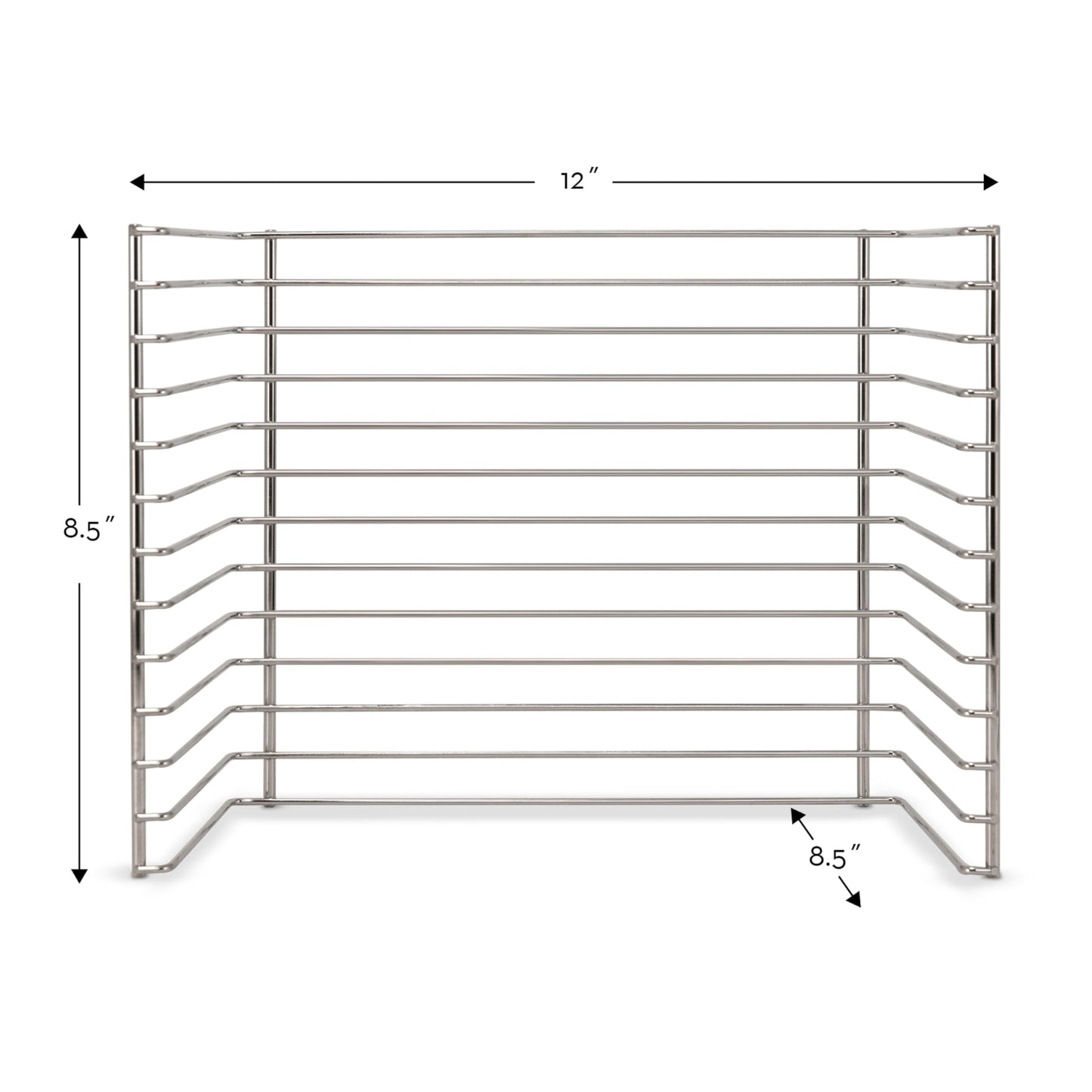 Melissa & Doug Puzzle Storage Rack - Wire Rack for 12 Puzzles, 8.5" x 8.5", Multi, Model 1018, Durable Metal Construction