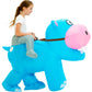 One Casa Blow Up Party Costume,Inflatable Costumes for Kids,Riding Hippo Costume,Halloween Costumes for Girls Boys (7-10YRS)