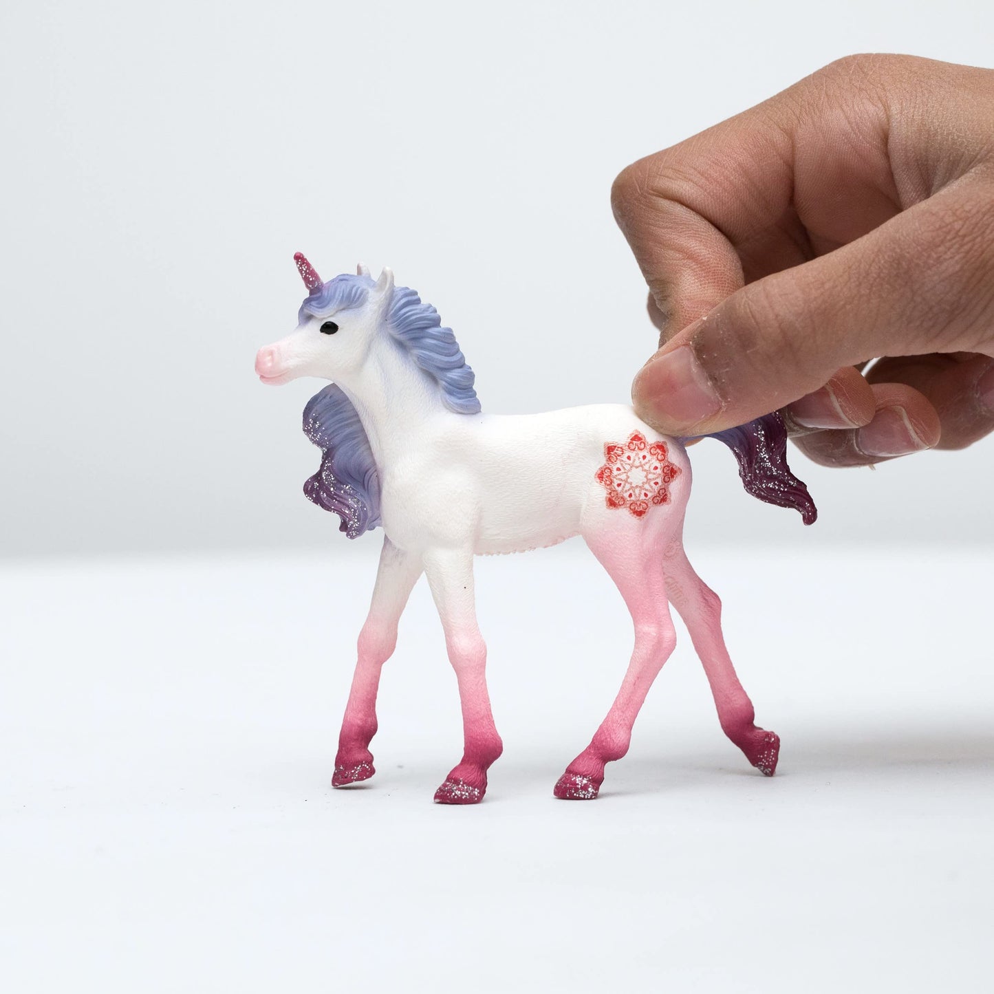 Schleich Bayala Unicorn Toys For Girls And Boys, Mandala Unicorn Foal Toy Figurine, Pink And Purple, Ages 5+