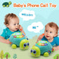 Vomii Musical Turtle Baby Toys 6 To 12 Months, Infant Crawling Tummy Time Development Toys, Light Up Music Toys For 7 8 9 10 11
