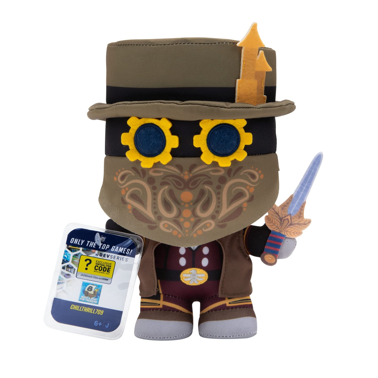 Devseries Build A Boat For Treasure Collector Bundle - Three Exclusive Virtual Item Codes With Plush, Squooshems, And Hanger
