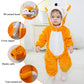 Tonwhar Kid'S And Toddler'S Costume Baby Animal Outfit Baby Boys' Girls' One-Piece Rompers Jumpsuit(3-4T,Orange Fox)