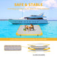 GONFLABLE Inflatable Floating Dock for mature-themed  12x6ft Inflatable Swimming Water Platform Raft with Air Pump& Carry Bag  Floating Island Mat for Pool Lake Beach Ocean (Yellow  12 x 6ft)