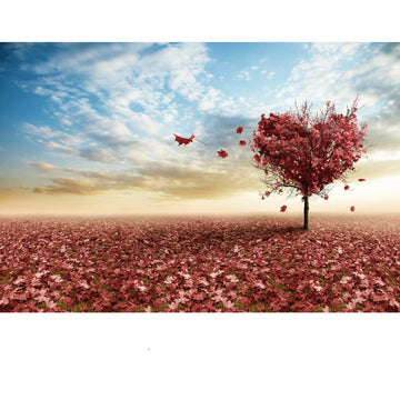 Ingooood Jigsaw Puzzles 1000 Pieces- Tranquil Series Maple Leaves Heart- For Adult