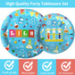 Wiooffen 96 Pcs Science Party Party Supplies Pack Mad Scientist Party Tableware Set Party Decorations Little Scientist Birthday