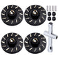 Brass Extended Wheel Spacers Wheel Weights 7mm Hex for Axial SCX24 1/24 RC Crawler Upgrade Parts (4-Pack)