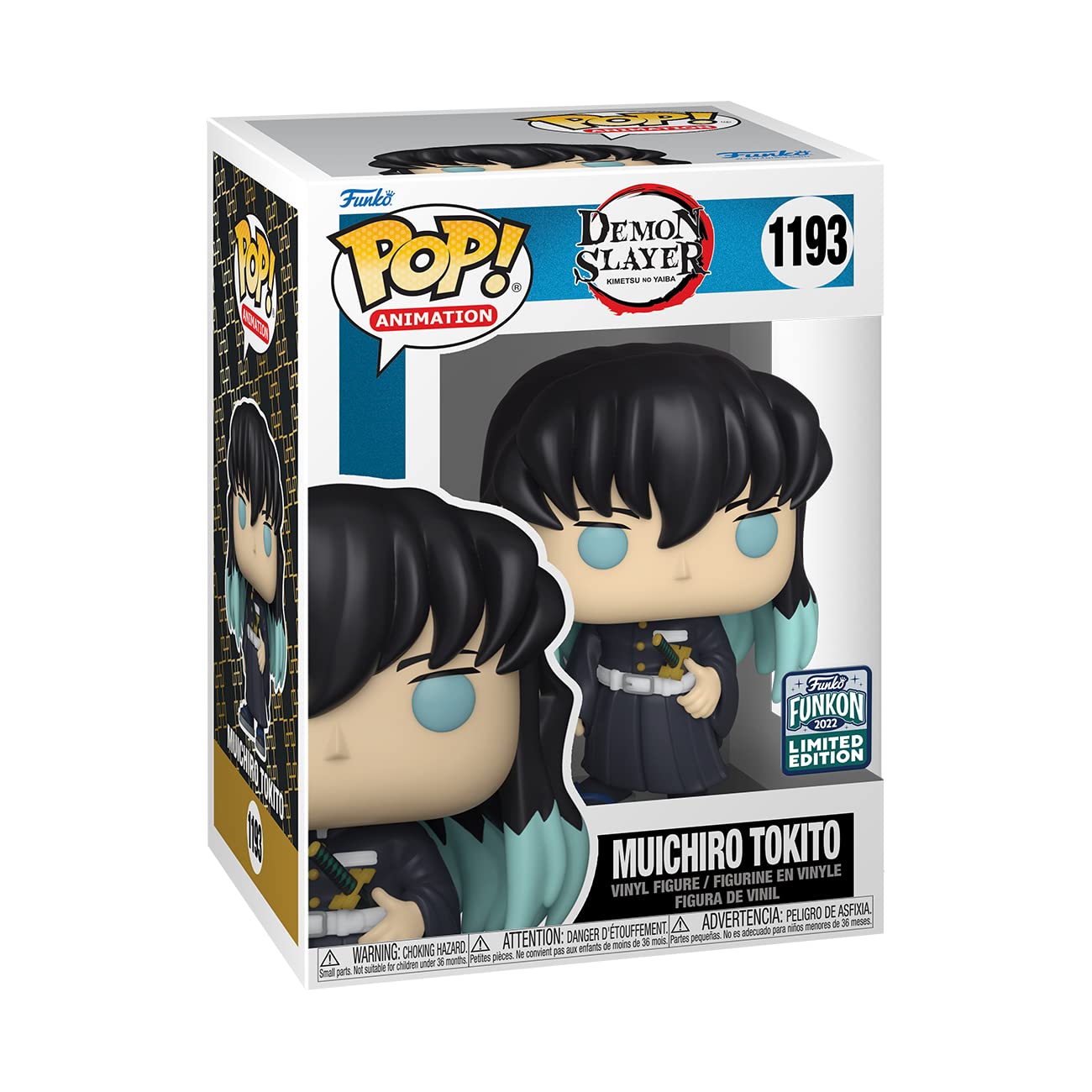 Pop! Animation: Demon Slayer - Muichiro Tokito - 2022 Funkon Shared Exclusive, Multicolor