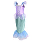 Relarliya Little Princess Costume For Girls Cosplay Ariel Princess Dress Birthday Party Halloween Christmas Outfits 9-10Y