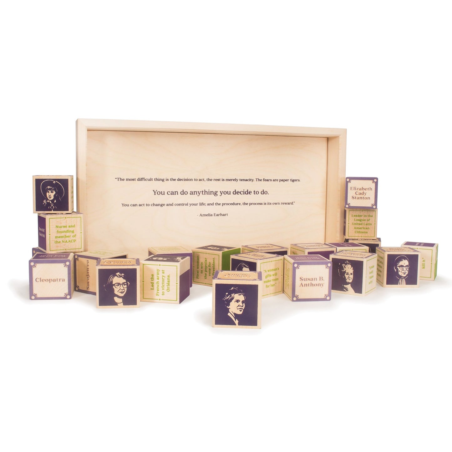 Uncle Goose Women Who Dared Blocks - Made In The Usa