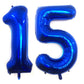 40 Inch Navy Blue 15 Number Balloons Giant Jumbo Huge 15 Or 51 Foil Mylar Helium Number Digital Balloons Dark Blue Birthday Myla