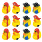 Cool Rubber Ducks (2') Standard Size. (12 Pack) Cute Duck Bath Tub Pool Toys. (Pirate Rubber Duckies)
