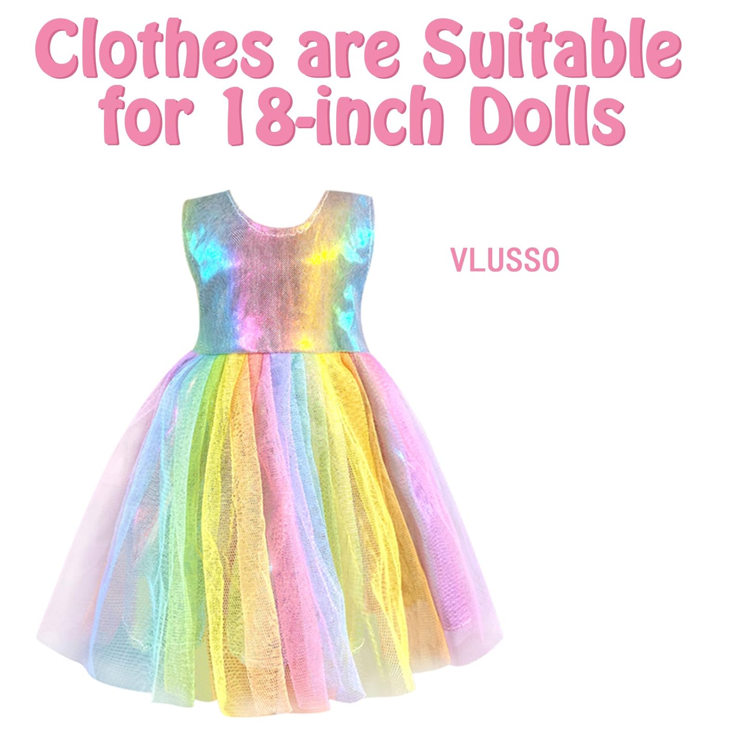 19Pcs 18 Inch Girl Doll Accessories Case Luggage Travel Play Set With Clothes, Camera, Travel Pillow, Bag, Dress, Glasses, Stuff For 18 Inch Doll - Christmas & Birthday Gift