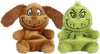 Aurora 5-Inch Grinch & Max Palm Pals Bundle - Green & Brown Fabric Plush Toys, Model 15985/6