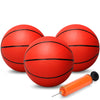 7 Inch Mini Basketballs, 5 Pack 7'' Basketball Set With Pump Durable Pvc Basketballs For Mini Basketball Hoop For Toddlers Kids