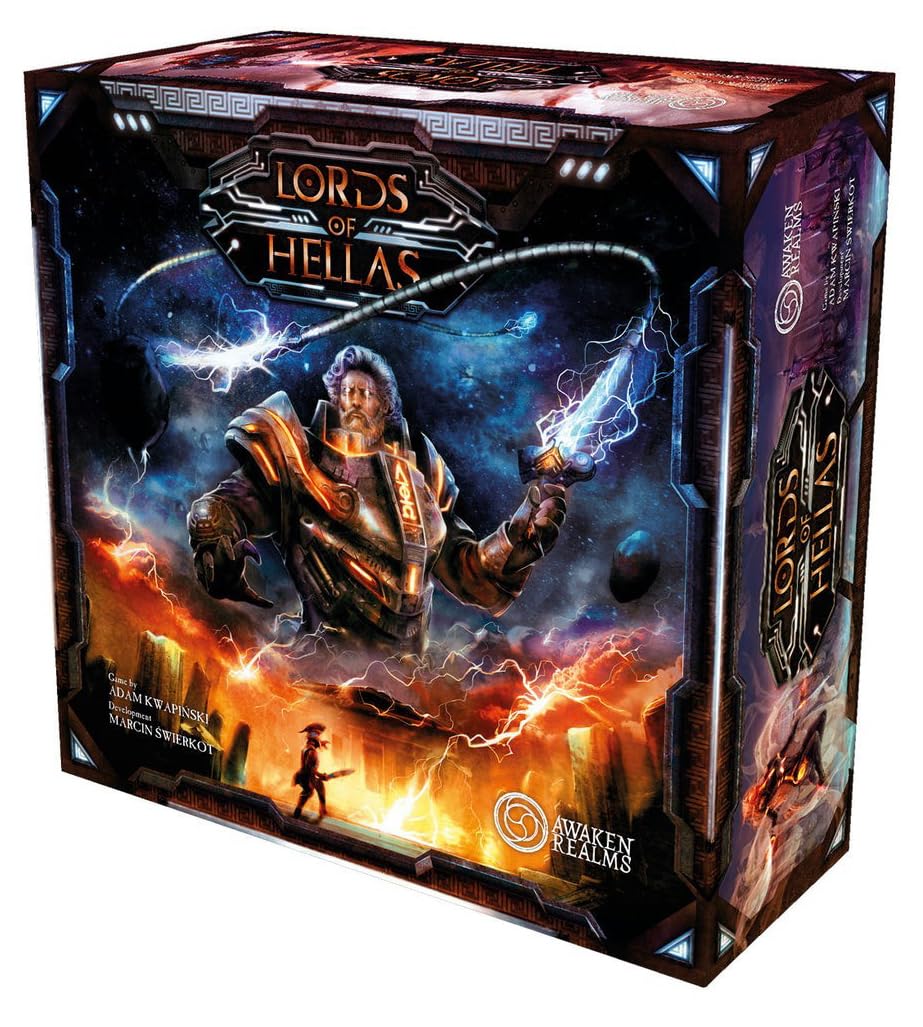Awaken Realms Lords of Hellas Board Game - Medium Multicolor Cardboard - Model ARLOH001