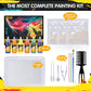 Coodoo Water Marbling Paint for Kids - Arts & Crafts Kit, A5 Size, Multicolor, Ideal for Ages 3-12