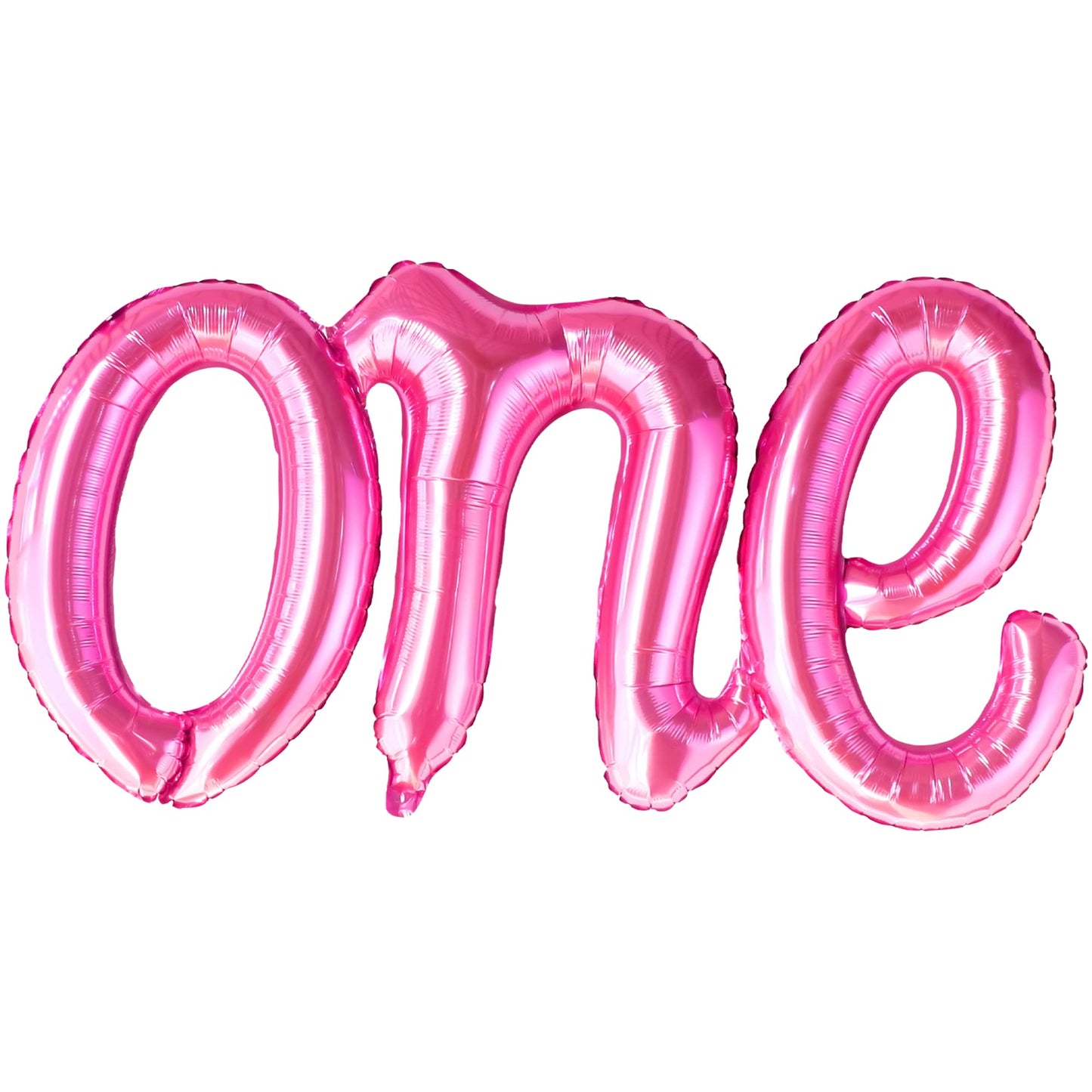 Katchon, Pink One Balloon For First Birthday - 20 Inch | Hot Pink 1 Balloon For First Birthday Decorations | Script One Balloons For 1St Birthday Decorations Girl | One Year Old Birthday Decorations