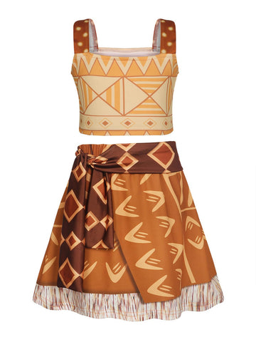Wonderbabe Girls Adventure Outfit Skirt Set Loto Christmas Birthday Party Dress Up Dress Halloween Cosplay Outfits Size 9-10