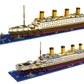 dOvOb Mini Blocks Titanic Model Set, 1872 Pieces, Small Size, Assorted Color, Includes 2 Figures, Model 66503
