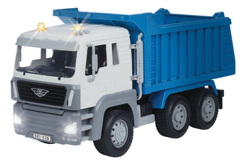 Driven by Battat - Large Toy Dump Truck for Kids - Toy Construction Vehicle - Lights & Sounds - Movable Parts - 3 Years + - Stan