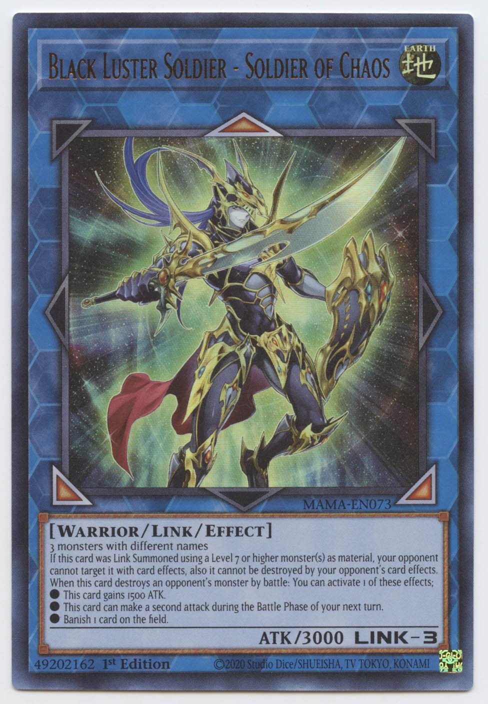 Black Luster Soldier - Soldier Of Chaos - Mama-En073 - Ultra Rare - 1St Edition