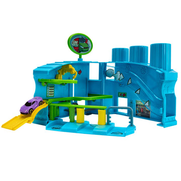 Micro Machines Core Playset  Car Wash Station - Expandable and Connectable to Other MM Sets  Includes One limited availability Vehicle - Collect Them All