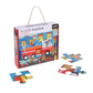 Petit Collage Floor Puzzle, Firefighters, 24-Pieces – Large Puzzle For Kids, Completed Firefighter Puzzle Measures 18” X 24” – Makes A Great Gift Idea For Ages 3+