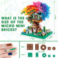Vziimo Cherry Blossom Bonsai Tree Building Set, Ideas Rainbow Treehouse Set For Adults, 1528 Pcs Mirco Bricks Collectible Creative For Teens Kids Girls 12+