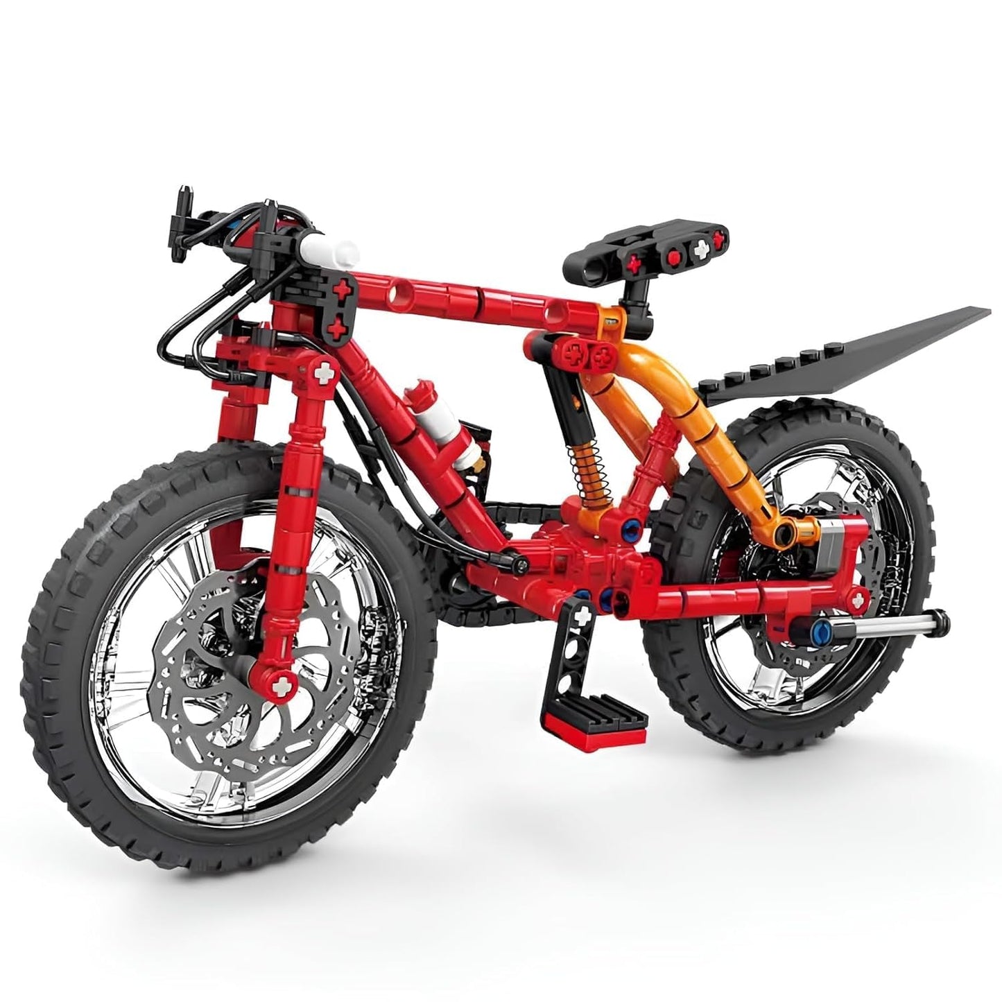 Qruiar Bike Building Blocks Set For Kids 8+ Years, 212 Pcs Realistic Bicycle Model Construction Toy, Stem Educational Building B