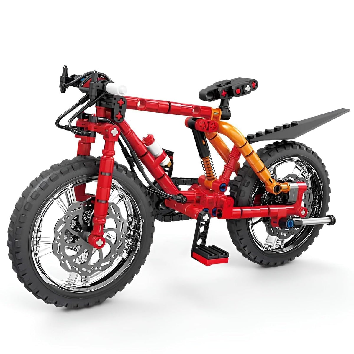Qruiar Bike Building Blocks Set For Kids 8+ Years, 212 Pcs Realistic Bicycle Model Construction Toy, Stem Educational Building B