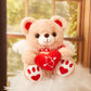 WEWILL 8'' Cute Valentines Teddy Bear Stuffed Animal with Love Heart Cupid Wings Love Bear Soft Plush Toy Valentines Birthday fo