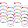 60 Pcs Colorful Friendship Bracelet Set for Girls Stretchy Bracelets for Kids and Women Beaded Friendship Bracelets for Teen Gir
