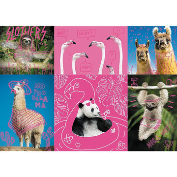 Trefl 1000 Piece Jigsaw Puzzle Crazy Animals  Multicolor