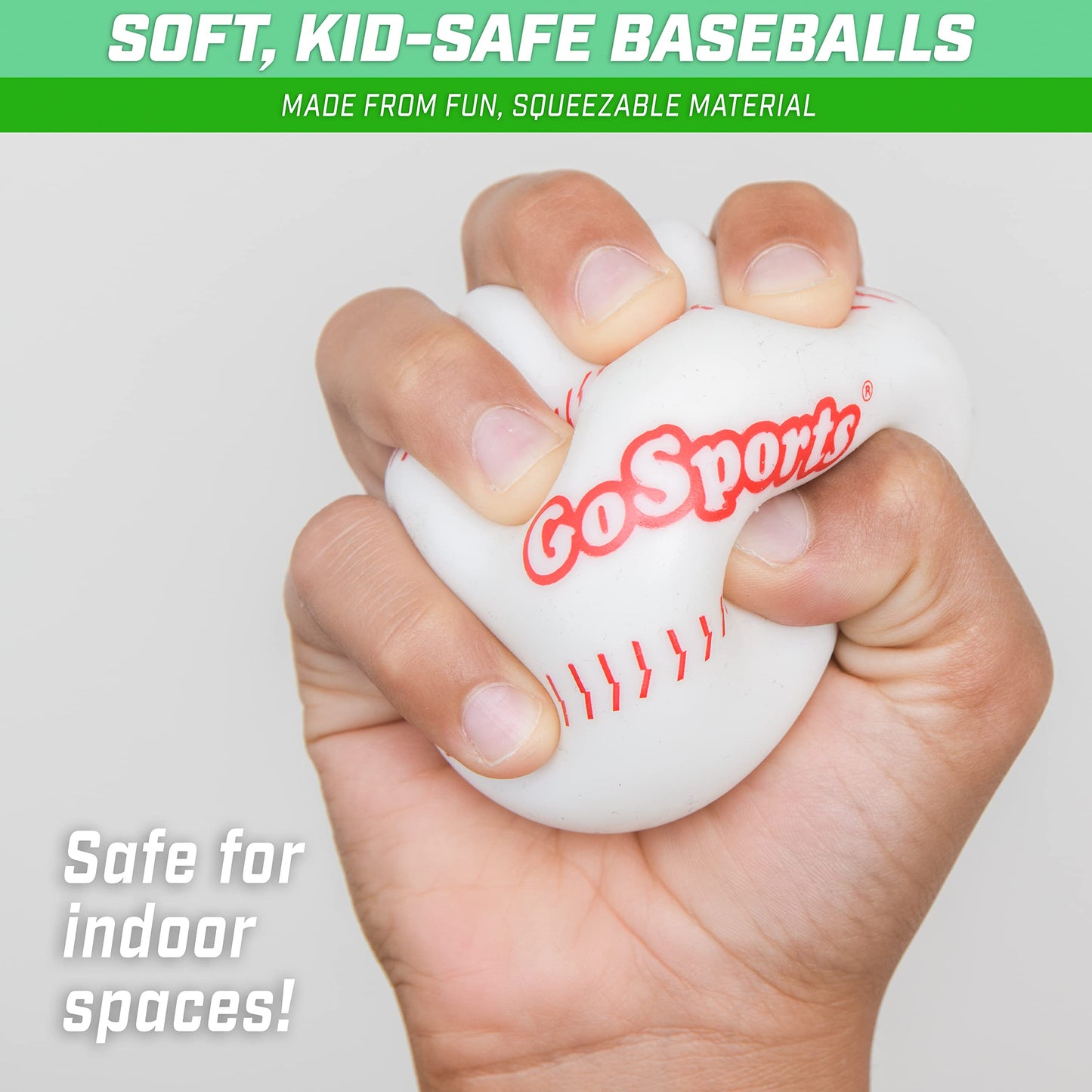 GoSports Pitch N Stick Replacement Baseballs 4 Pack - Sticky Baseballs for Pitch N Stick Baseball Game