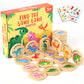 Protado Wooden Match Memory Game for Kids, 24Pc Memory Matching Cards, Educational Memory Matching Game for Pre-Kindergarten Early Learning Development Kids-Dinosaur -Like New