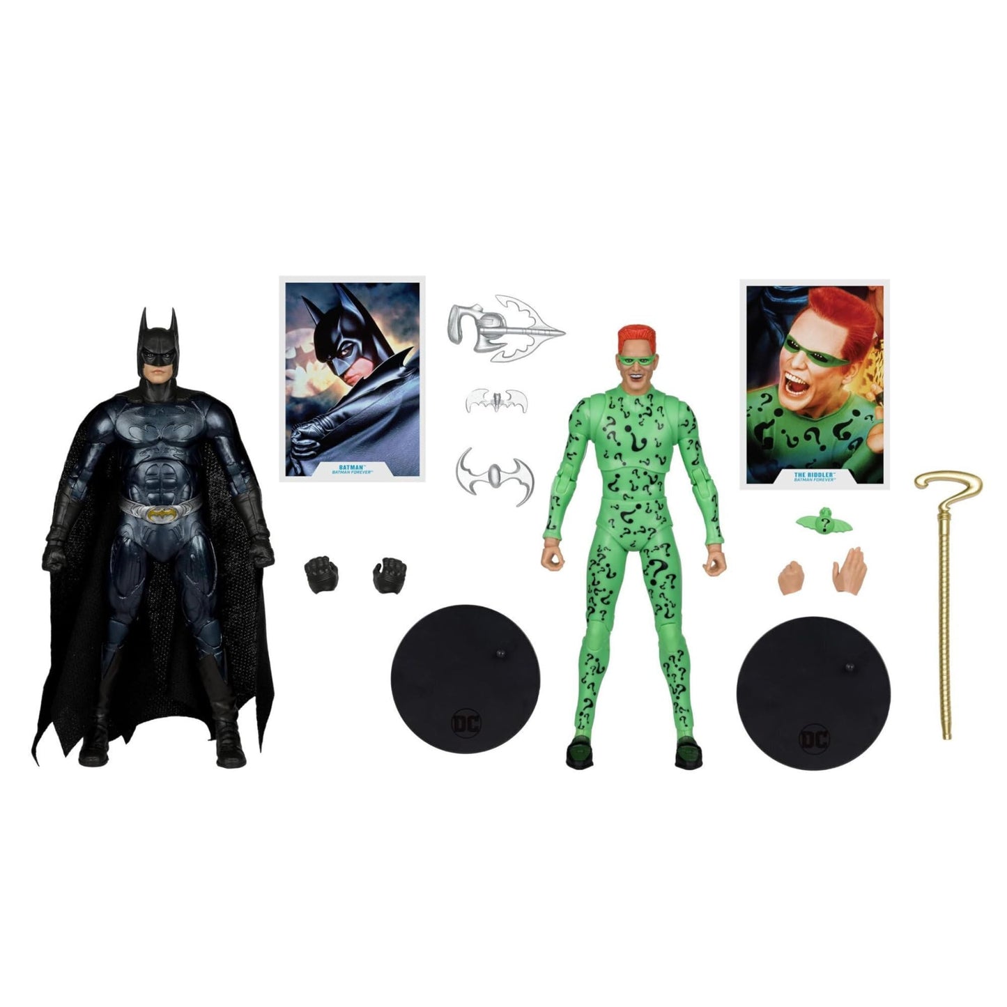 Mcfarlane Toys Batman Forever Dc Multiverse 7-Inch Batman And Riddler Action Figures (2 Items)