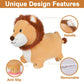 Iplay, Ilearn Bouncy Pals Lion Hopper Toy, Toddler Plush Bouncing Animal, Inflatable Ride On Bouncer W/Pump, Indoor Outdoor Hopping Horse, Kid Jumping Toy, Birthday Gift For 2 3 4 5 Year Old Boy Girl