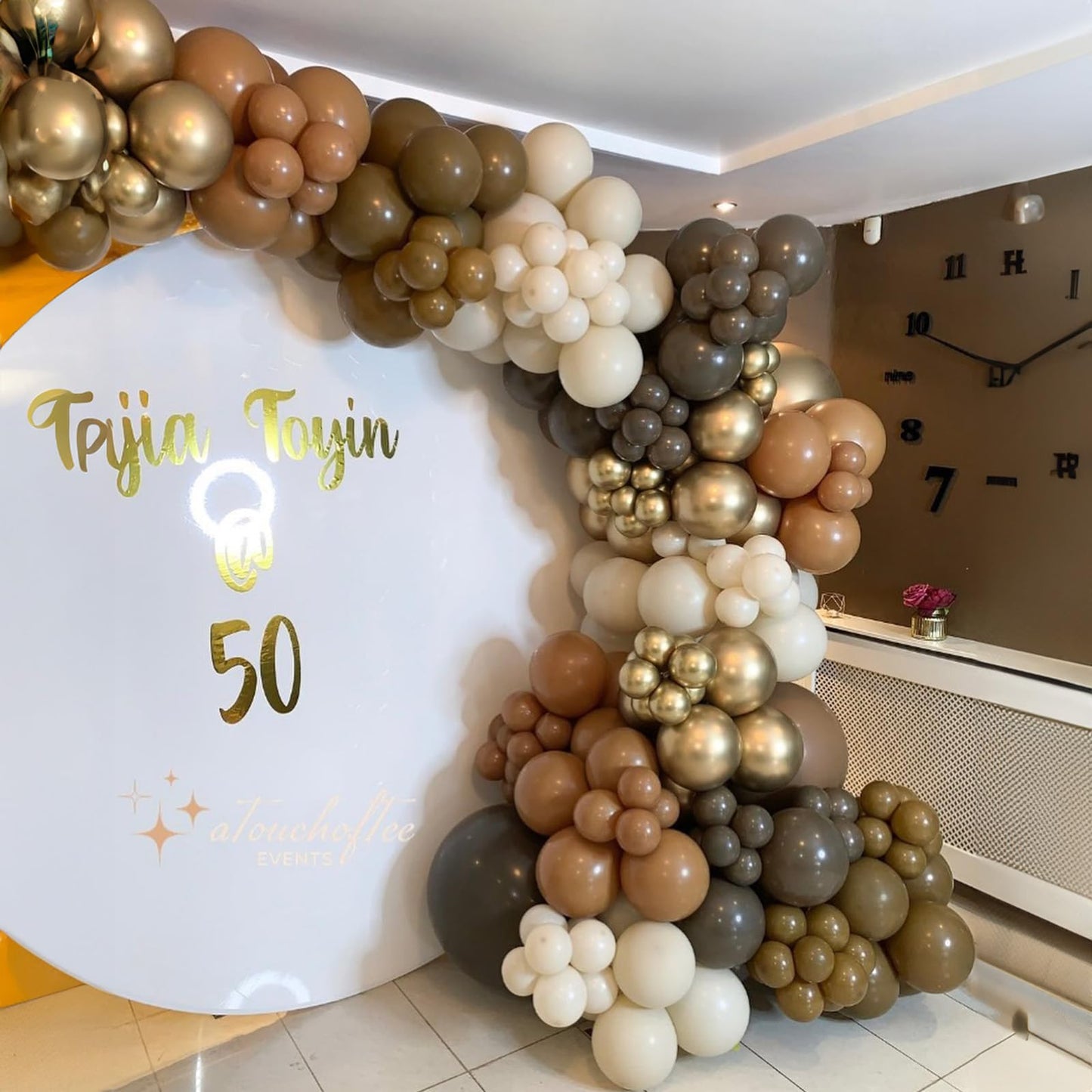 Brown Balloon Garland Arch Kit, Nude Brown And Tan Balloons Set With Brown Gold Metallic Balloons, Shades Of Brown Balloons Beig