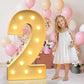 4Ft Marquee Light Up Numbers Letters, Mosaic Numbers For Balloons, Gaint Marquee Numbers, Number 2 Balloon, 12Th 20Th 21St Birth