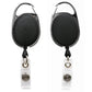 Sicurix Quick Clip Id Card Reel, Black