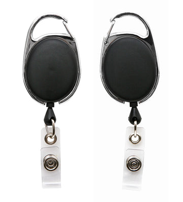 Sicurix Quick Clip Id Card Reel, Black