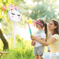 Foldable Unicorn Piñata - Unicorn Birthday Party Supplies Extendable Piñata With Blindfold Bat And Tassels Unicorn Birthday Party Decoration Games Folding Pink Unicorn Piñatas For Kids Classroom Game