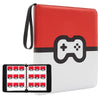 Trading Card Binder 9 Pocket Pages Top Loading 900 Card Storage 3 Ring Design With Zipper Boy's Gift (Red  900 cards)