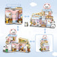 Street View Flower House Shop Mini Building Blocks, Moc Creative Building Toys Cute Panda Building Set For Kids 6-12, Simulation