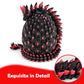 prntedtou 3D Printed Dragon Egg Figurine - Glow in the Dark, Flame Red, 1 inch Collectible, Articulated Fantasy Model