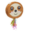 Blue Panda Sloth Pull String Pinata For Kids Birthday Party Supplies (16.5 X 13 X 3 In)