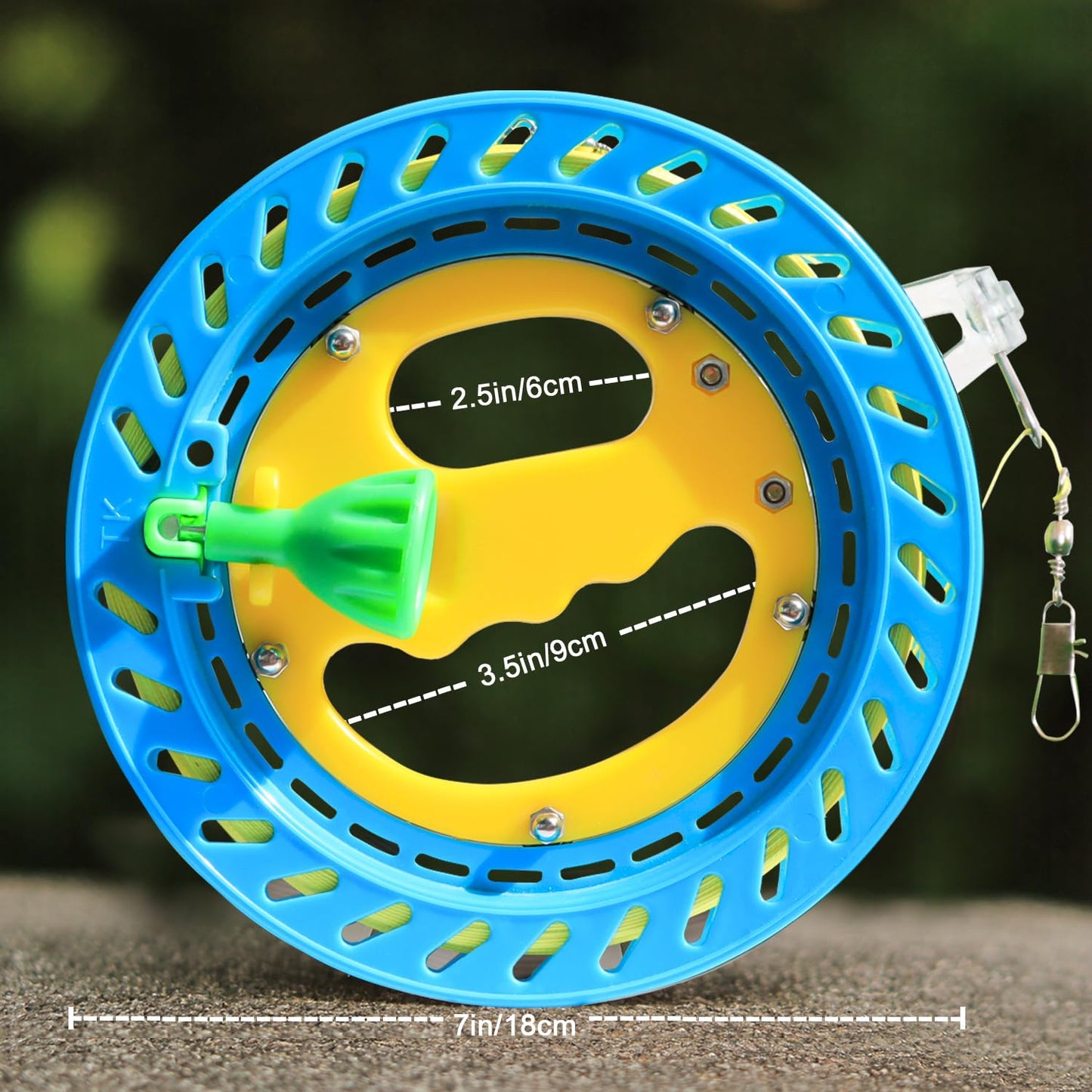 Xida Kite String Reel Winder for mature-themeds - 1000FT High-Strength Kite Flying Line with Smooth Spool & Tangle-Free Design for Ultimate Outdoor Flying Experience  7.1 Inch