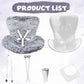 Car Seat for Dolls  Cute Safety Decorative Sofa with Soft Furry Cushion  Air Vent Clip Display Chair Stylish Car Desktop Decor for Blind Box Toys & Collectible Dolls (Gray Regular)