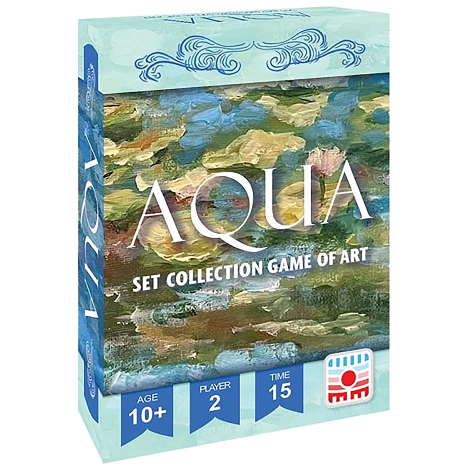 Sunrise Tornado: Aqua - Pocket Edition - Strategic Card Game, Play As Art Curators At A Gallery Water Themed Exhibit, Turn Based