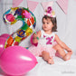 Large Rainbow Number 5 Foil Balloons 40 Inch Helium Big Mylar 2Nd Balloon For Birthday Party Decoration Neon